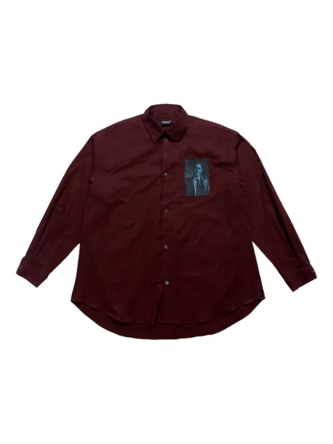 Undercover x Twin Peaks graphic-appliqué shirt Red UC2D44015