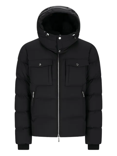 Moorer hooded flap-pocket jacket Black MOUGI101114