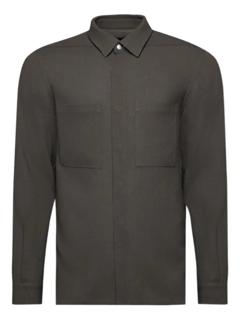 Rick Owens pocket-detail long-sleeve shirt Grey RU02E1235WA