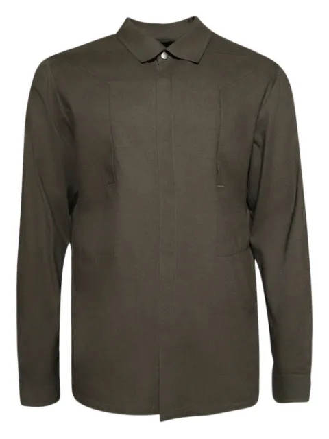 Rick Owens pocket-strap shirt Brown RU02E1237FLW