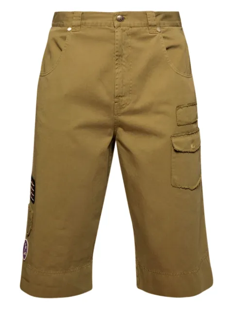 Palm Angels patch pocket shorts Green PMCB05AF25FAB0015884