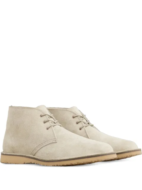 Red Wing Shoes suede boots White 3309