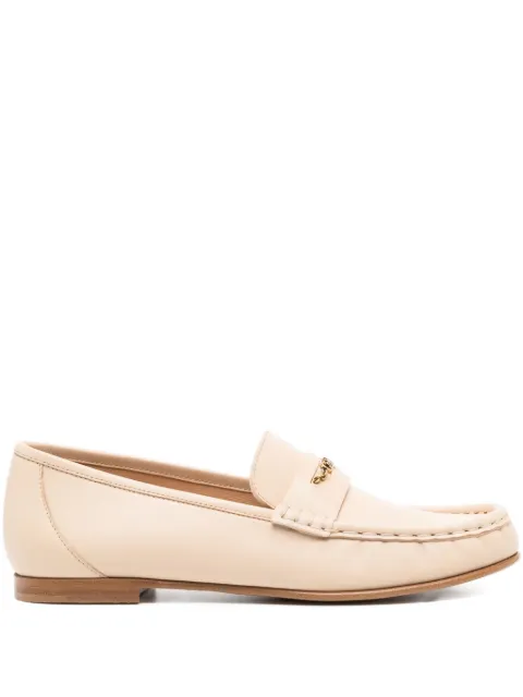 Chloé leather penny loafers Neutrals CHC25A11SPI24Q38W