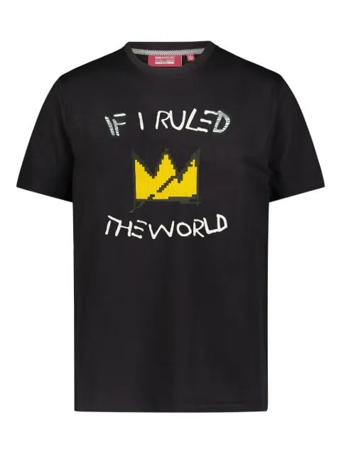 Mostly Heard Rarely Seen 8-Bit crown-print t-shirt Black MH03ADT09