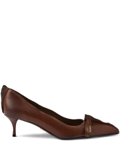 Prada antiqued leather pumps Brown 1I208OFA055V69