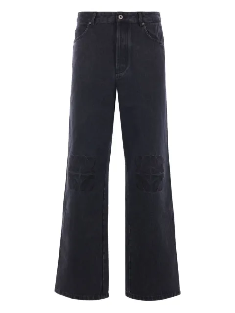 LOEWE Anagram embroidered jeans Black H526Y11WA4