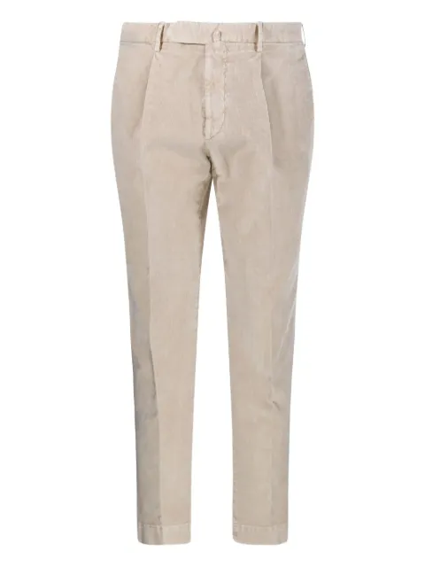 Santaniello pleated corduroy trousers Neutrals DSE3406ARECHIEVODP6