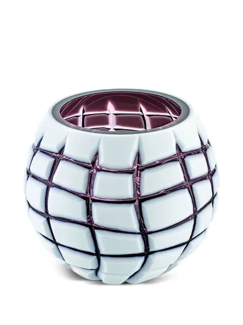 IVV geometric-patterned glass vase (22cm) Blue 76651