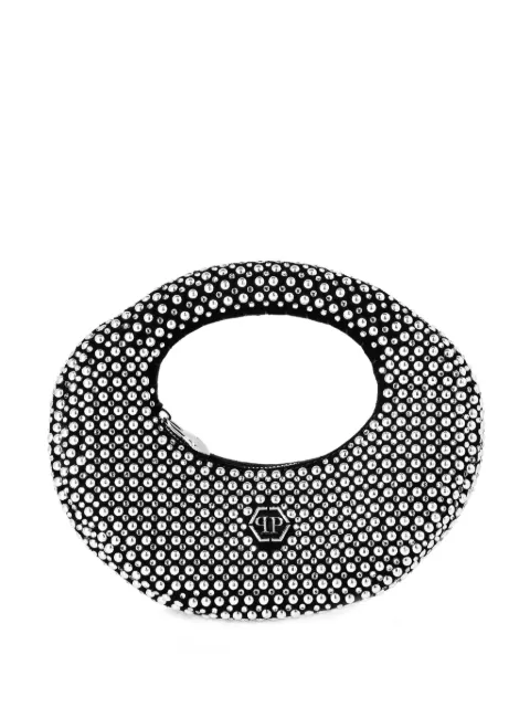 Philipp Plein oval stud-embellished tote bag Black AAEAWBA2167PLE009N