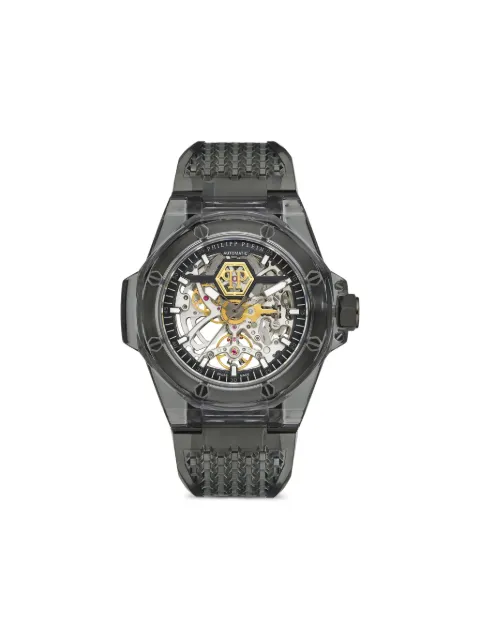 Philipp Plein King Phantom Shadow 46mm watch Silver AAEAMWS0316PXV100N