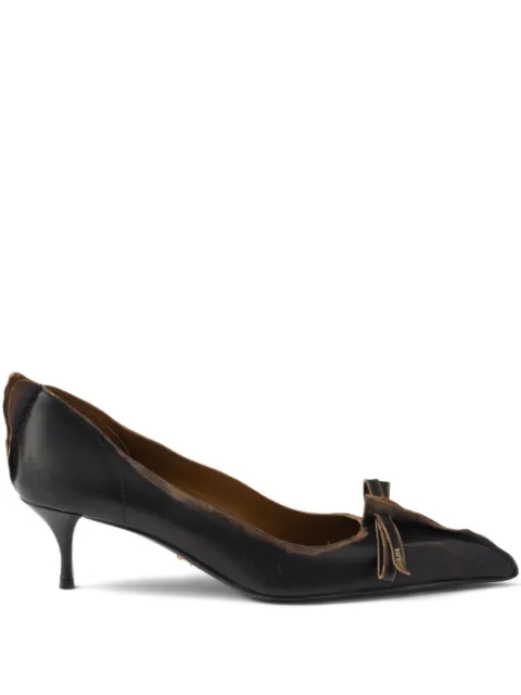 Prada antiqued leather pumps Black 1I208OFA055V69