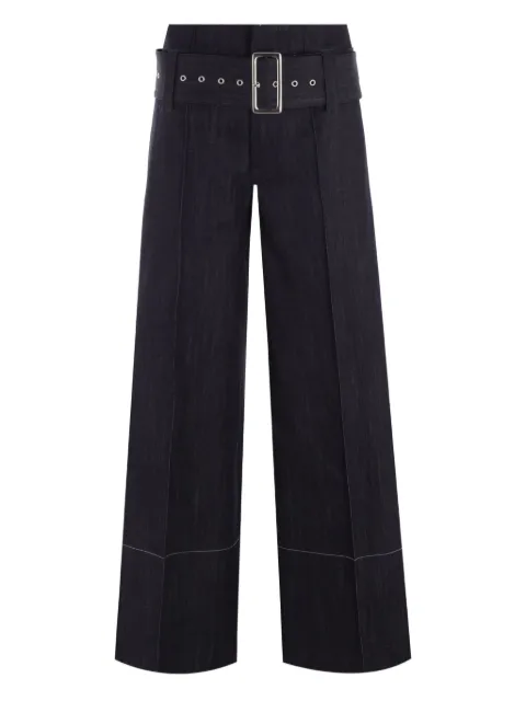 10 CORSO COMO belted wide-leg trousers Blue 100315TF0002TE331908000