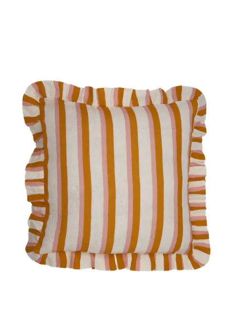 Amuse La Bouche striped ruffled cushion cover Neutrals ALBCCOB50