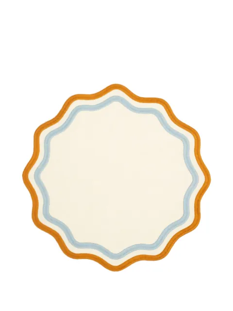 Misette scalloped placemats (set of four) Neutrals MST21MATCB001
