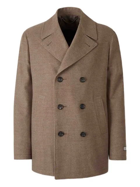 Canali double-breasted coat Brown 55946RFF05769