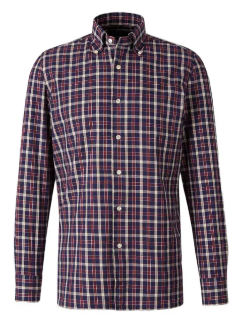 Luigi Borrelli checked button-down shirt Blue LT44948