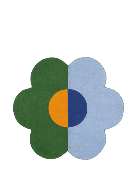 Misette floral linen patchwork placemats (set of four) Blue MST22MATFGB