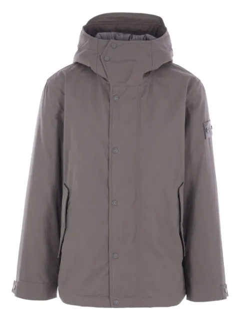 Stone Island hooded cotton jacket Grey K2S154100105S00F1