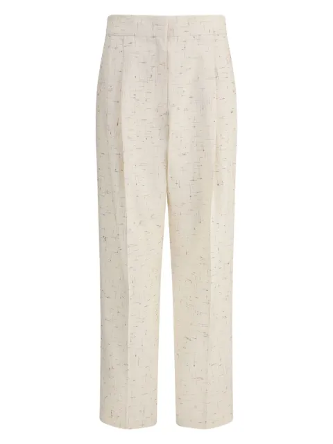 Fabiana Filippi pressed-crease tailored trousers Neutrals PAD215F358D892