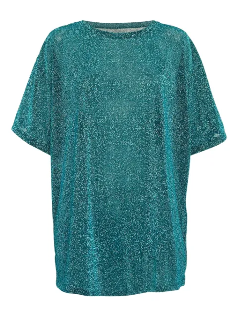 Maison Martin Margiela Pre-Owned metallic-knit T-shirt Blue 1148895