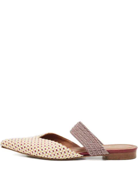 Malone Souliers 2024 Raffia Woven Flats Multicolour 1152736