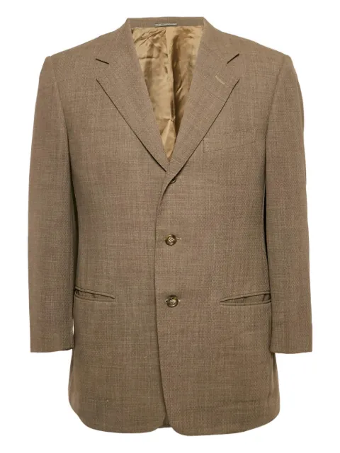 Ermenegildo Zegna Vintage buttoned wool blazer Brown 1155836