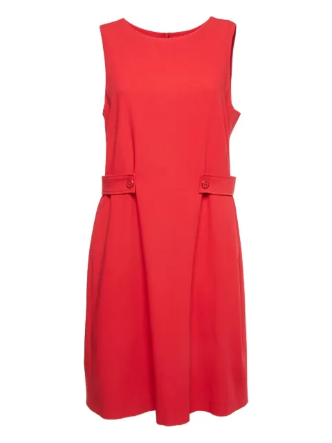 Emporio Armani Pre-Owned button-detail sleeveless midi dress Red 1130359