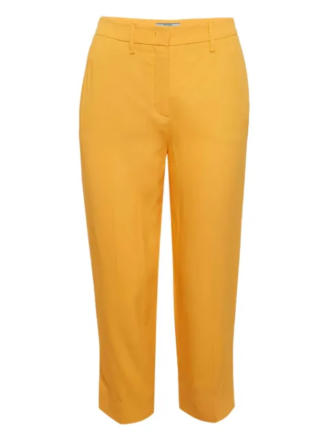 Prada Pre-Owned concealed-fastening trousers Yellow 1146390
