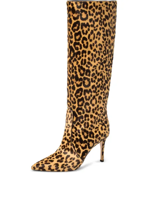 Gianvito Rossi 85mm leopard-print boots Neutrals 370924
