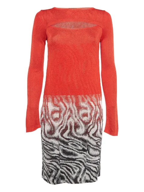 Missoni Pre-Owned keyhole-detail knit dress Red 998662