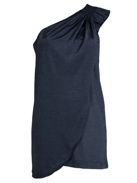 Marc Jacobs Vintage one-shoulder ruched blouse Blue 72933