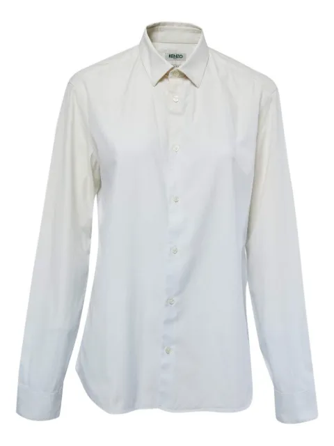 Kenzo Pre-Owned crepe long-sleeve shirt White 853858