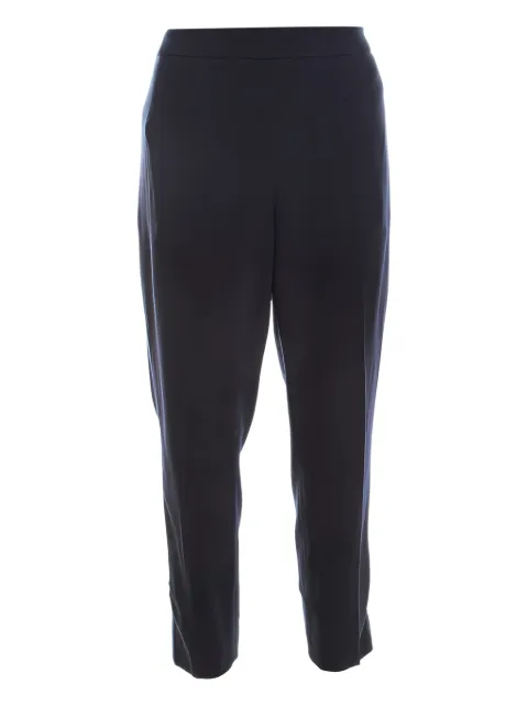 Escada Pre-Owned high-waist cropped trousers Blue 200474