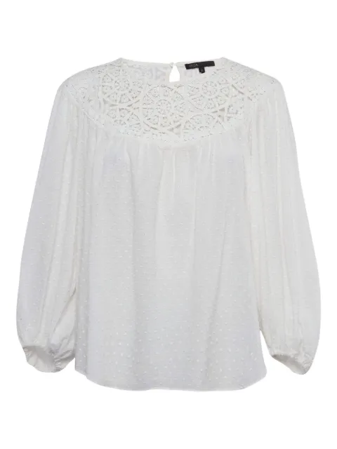 Maje lace dot blouse White 949482