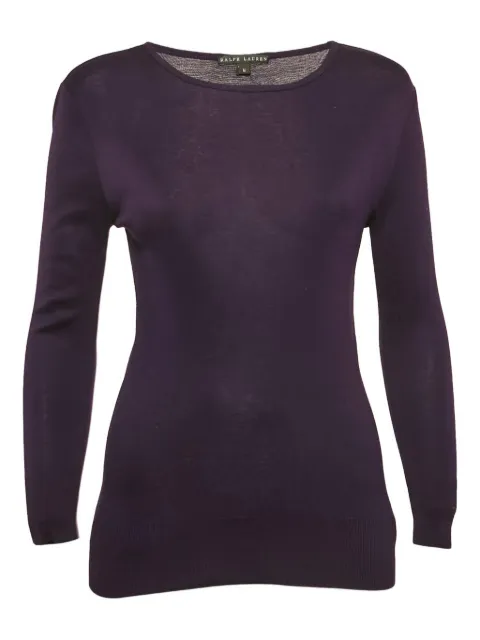 Polo Ralph Lauren Vintage 2024 long sleeve cotton top Purple 1155171