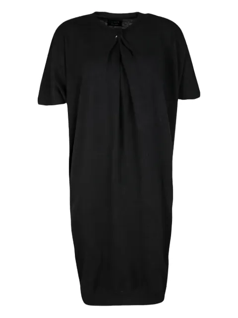 Lanvin Pre-Owned draped-detailing dress Black 118462