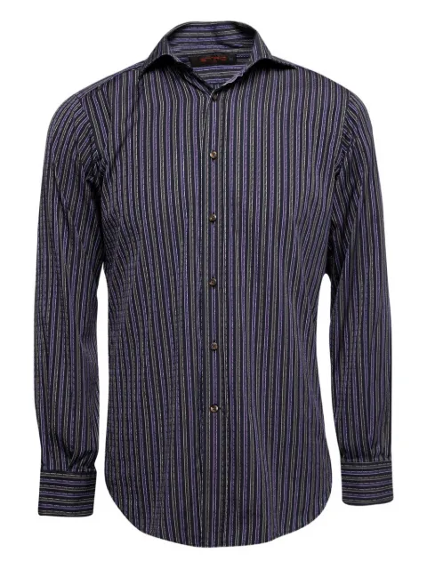 Etro Pre-Owned striped shirt Purple 645381
