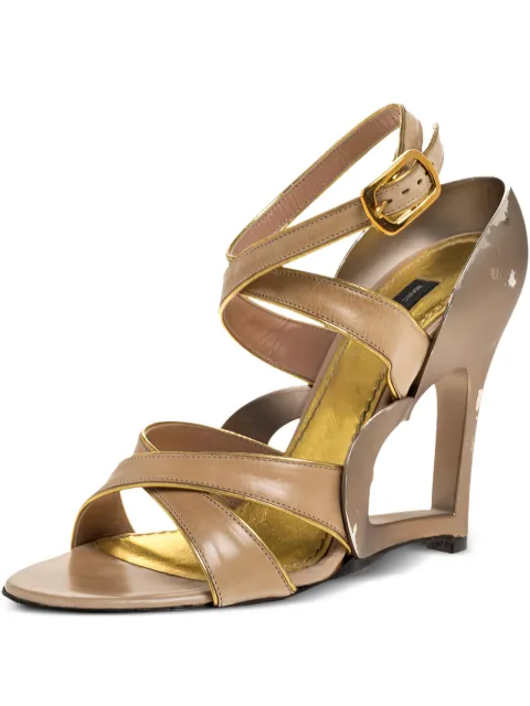 Marc Jacobs Vintage heart buckle sandals Brown 316798