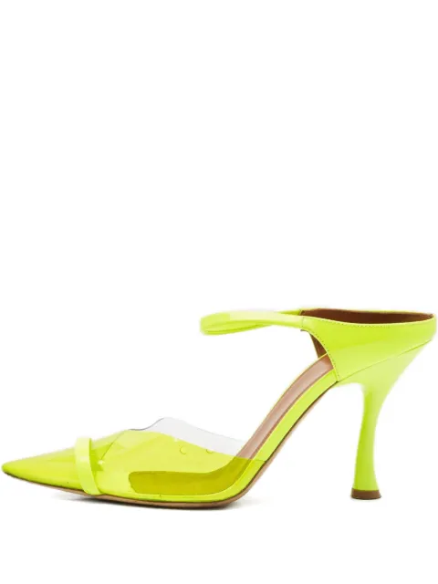 Malone Souliers 100mm Maureen leather mules Green 1158635