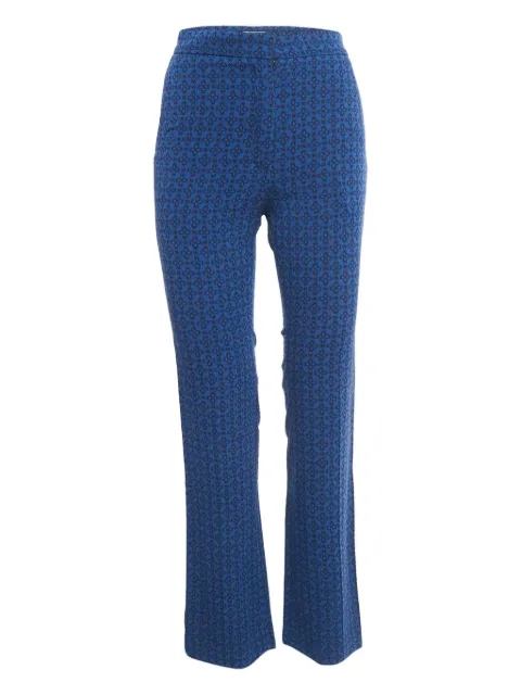 SANDRO floral-print trousers Blue 1143291