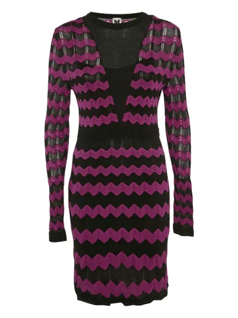 Missoni Pre-Owned chevron-knit dress Pink 1137897