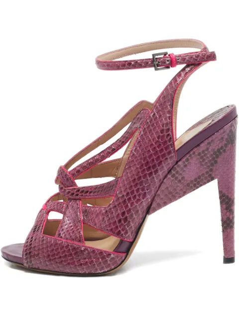 Nicholas Kirkwood 135mm crossover-strap sandals Pink 1129447