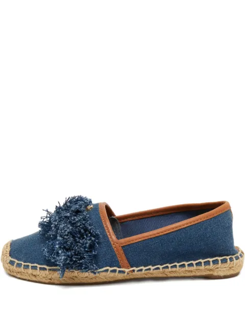 Tory Burch pre-owned denim tassel espadrilles Blue 744409