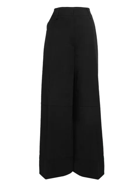 Gianfranco Ferré Pre-Owned concealed-fastening trousers Black 726001