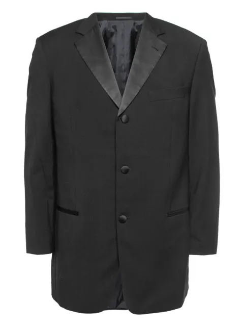 BOSS GREEN HUGO BOSS satin-lapel wool blazer Black 811467