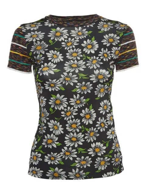 Missoni Pre-Owned 2024 daisy-print T-shirt Black 910971