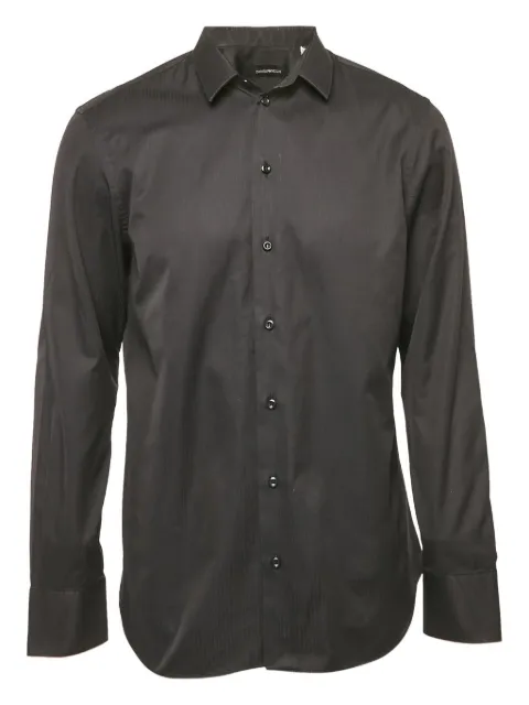 Emporio Armani Pre-Owned cotton shirt Black 1163127