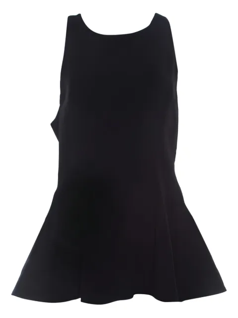 Prabal Gurung peplum round-neck top Black 207100