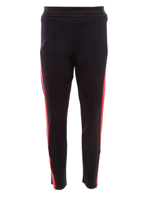 JOSEPH 2024 Scuba side-stripe jersey trousers Black 172465