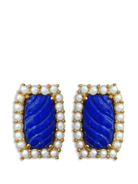 AKANSHA SETHI x Ursa stud earrings Gold STUDEARRINGSLAPISPEARL